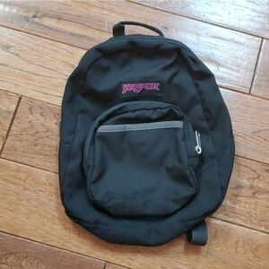 JanSport Black Lightweight Mini Backpack